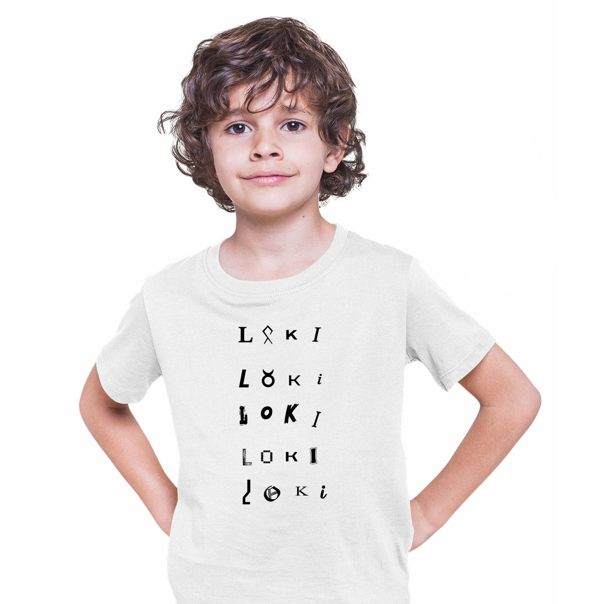 Loki TVA 2 Emblem White T-shirt Tom Hiddleston Sylvie for Kids