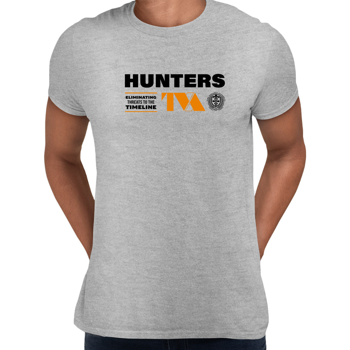 Loki 2 Hunters Grey Adult T shirt TVA Hunter B-15 D-90 X-5 