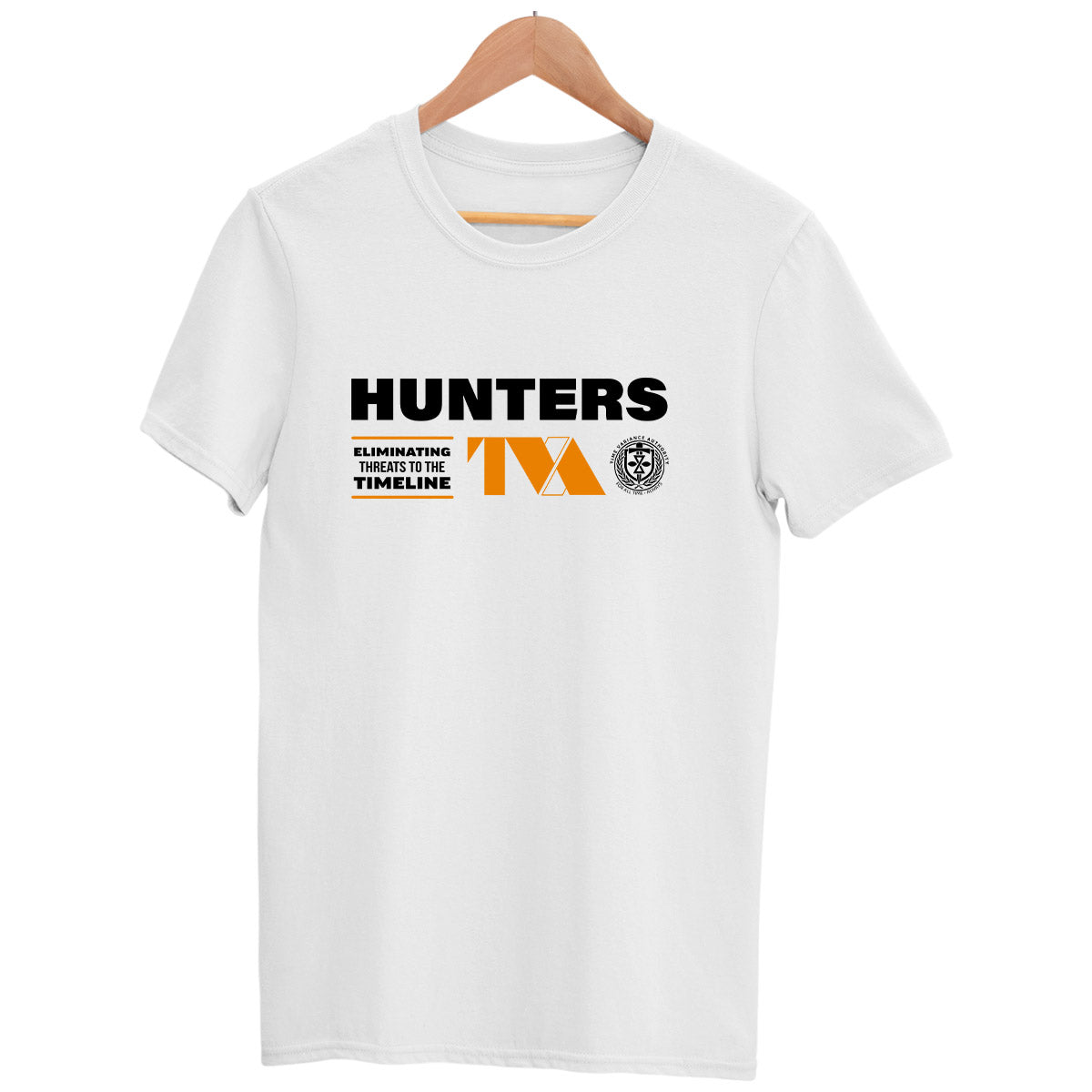 Loki 2 Hunters White Adult T shirt TVA Hunter B-15 D-90 X-5 