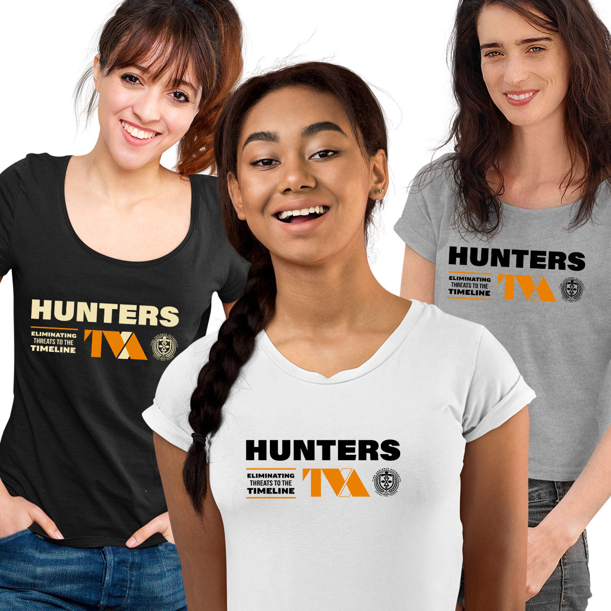 Loki 2 Hunters Adult T shirt TVA Hunter B-15 D-90 X-5 