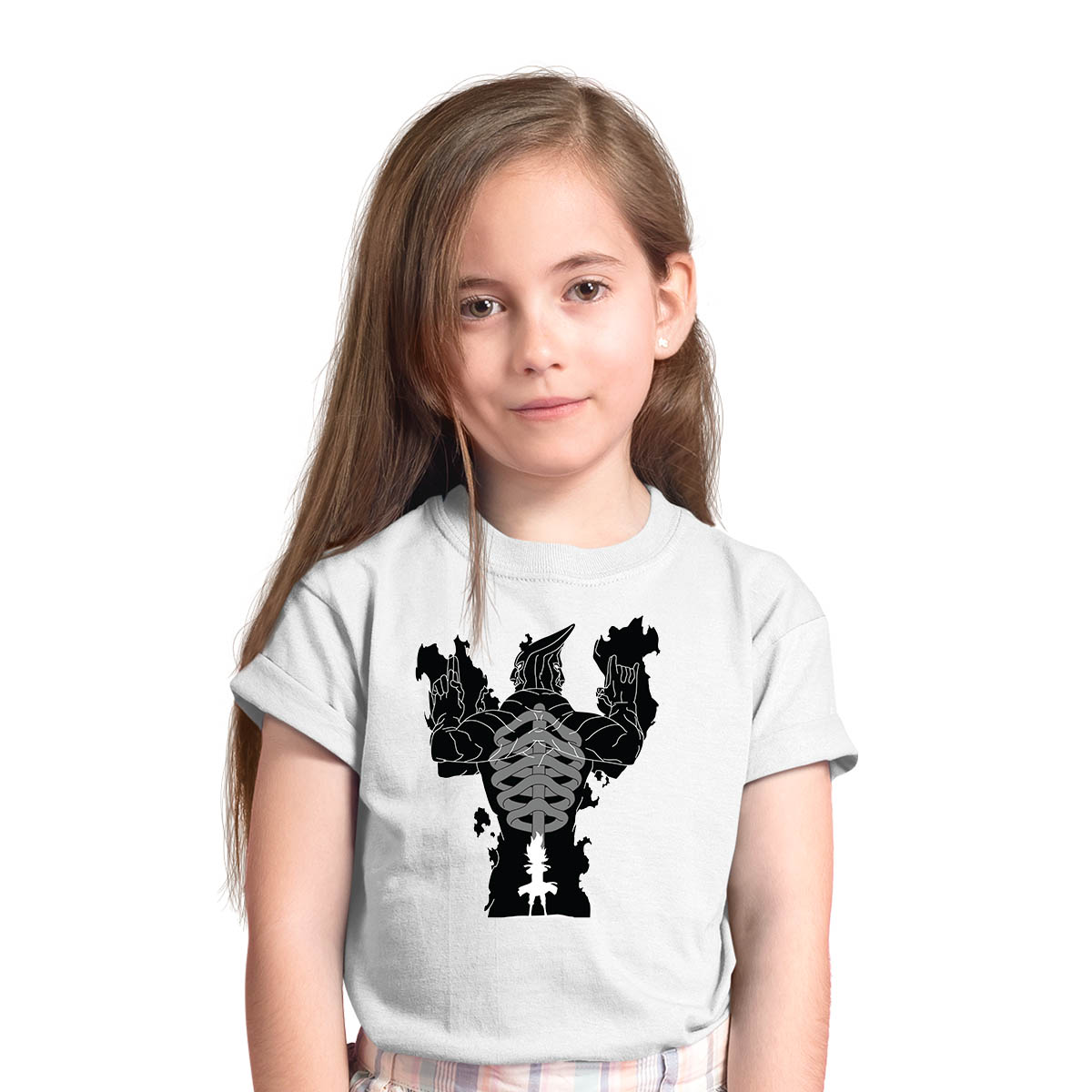 Madara Uchiha Susanoo Naruto Japanese Anime Manga White T-shirt for Kids