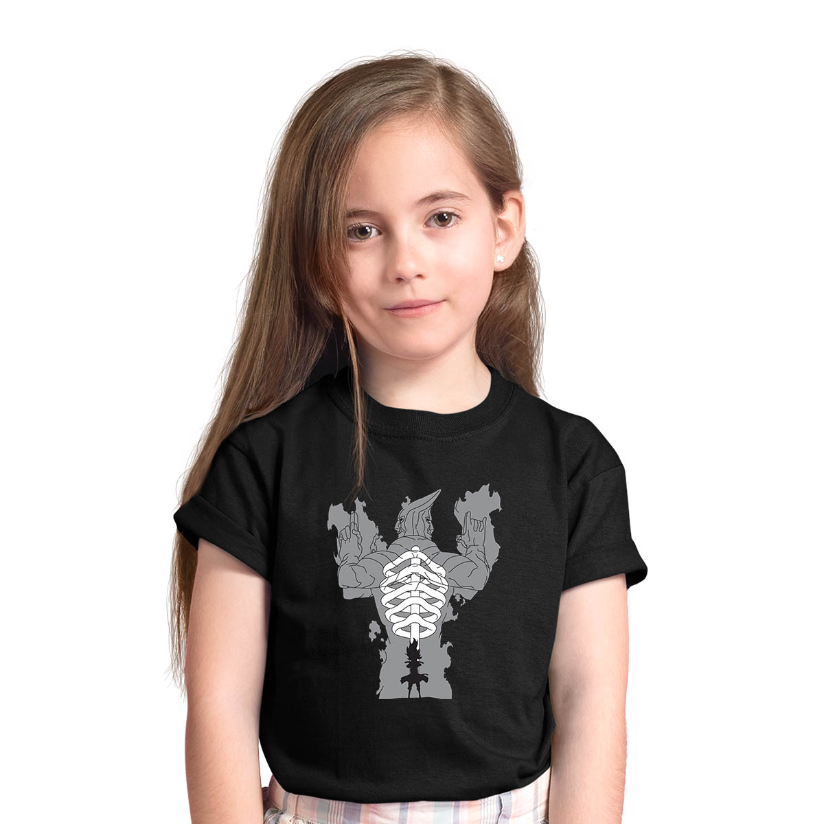 Madara Uchiha Susanoo Naruto Japanese Anime Manga Black T-shirt for Kids