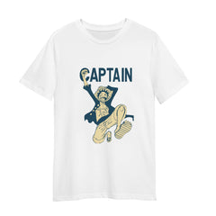 Monkey D Luffy Captain Anime Manga Japanese Adult Unisex White T-shirt