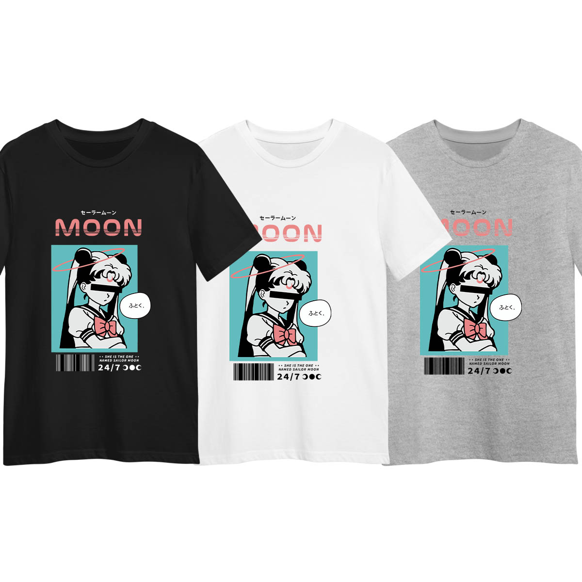 Moon Anime Girl Nasa Japanese Movie t-shirt Nice and Nostalgic