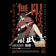 Mugen Samurai Champloo Mugen Infinity Japanese Anime Adult Unisex T-shirt