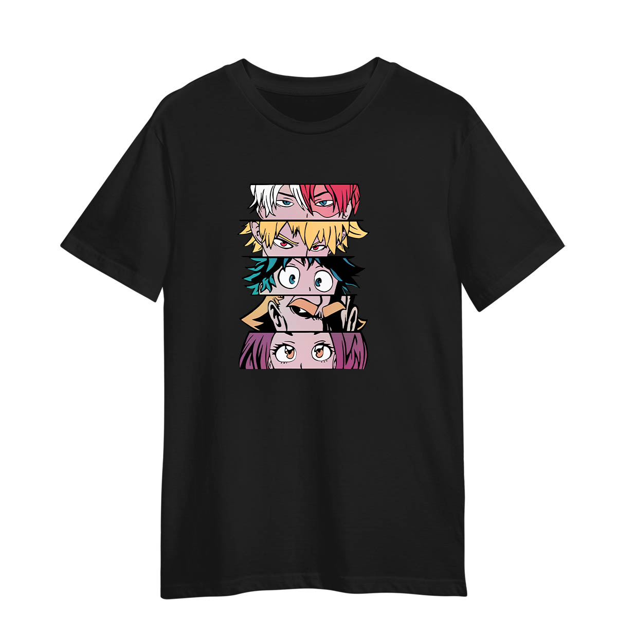 My Hero Academia Characters Anime Manga Love Unisex Black T-shirt