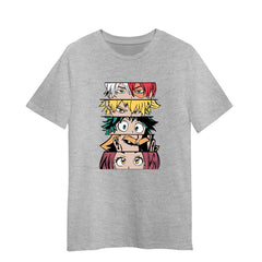 My Hero Academia Characters Anime Manga Love Unisex Grey T-shirt