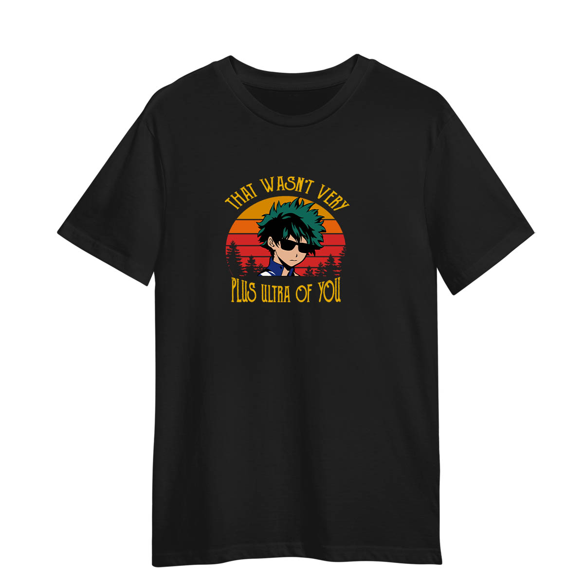 My Hero Academia Izuku Midoriya That Wasn Very Plus Ultra Of You Adult  Unisex Black T-shirt