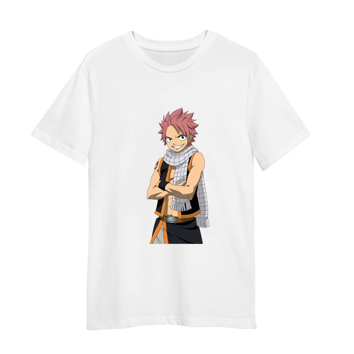 Naruto And Kurama The Nine-Tailed Demon Fox Anime Manga Gift Adult Unisex White T-shirt