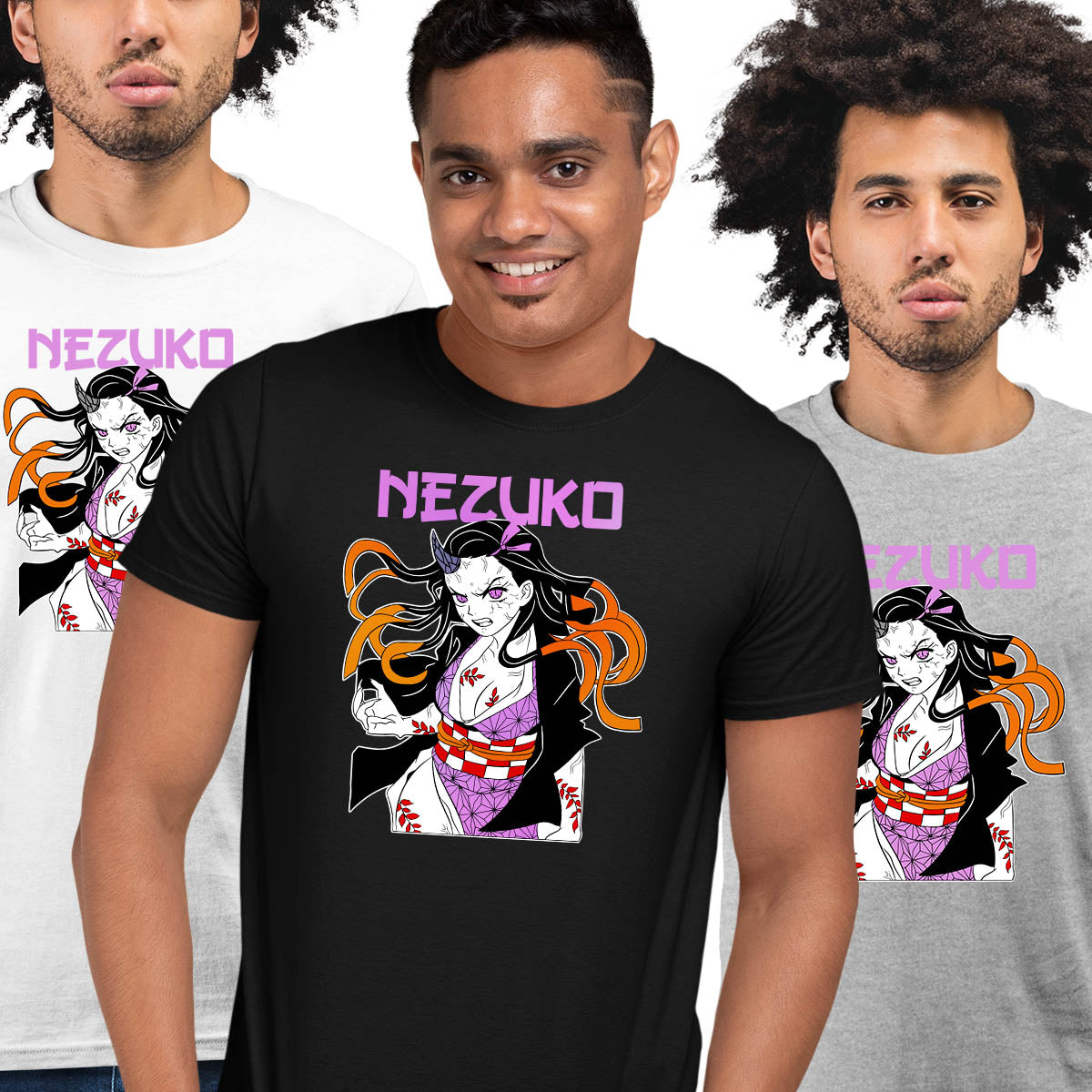 Nezuko Kamado Kimetsu No Yaiba Demon Slayer Gift Anime Manga Adult Unisex T-shirt