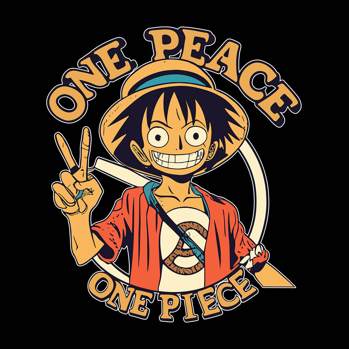 One Peace One Piece Anime Monkey D Luffy One Piece Manga Adult Unisex T-shirt
