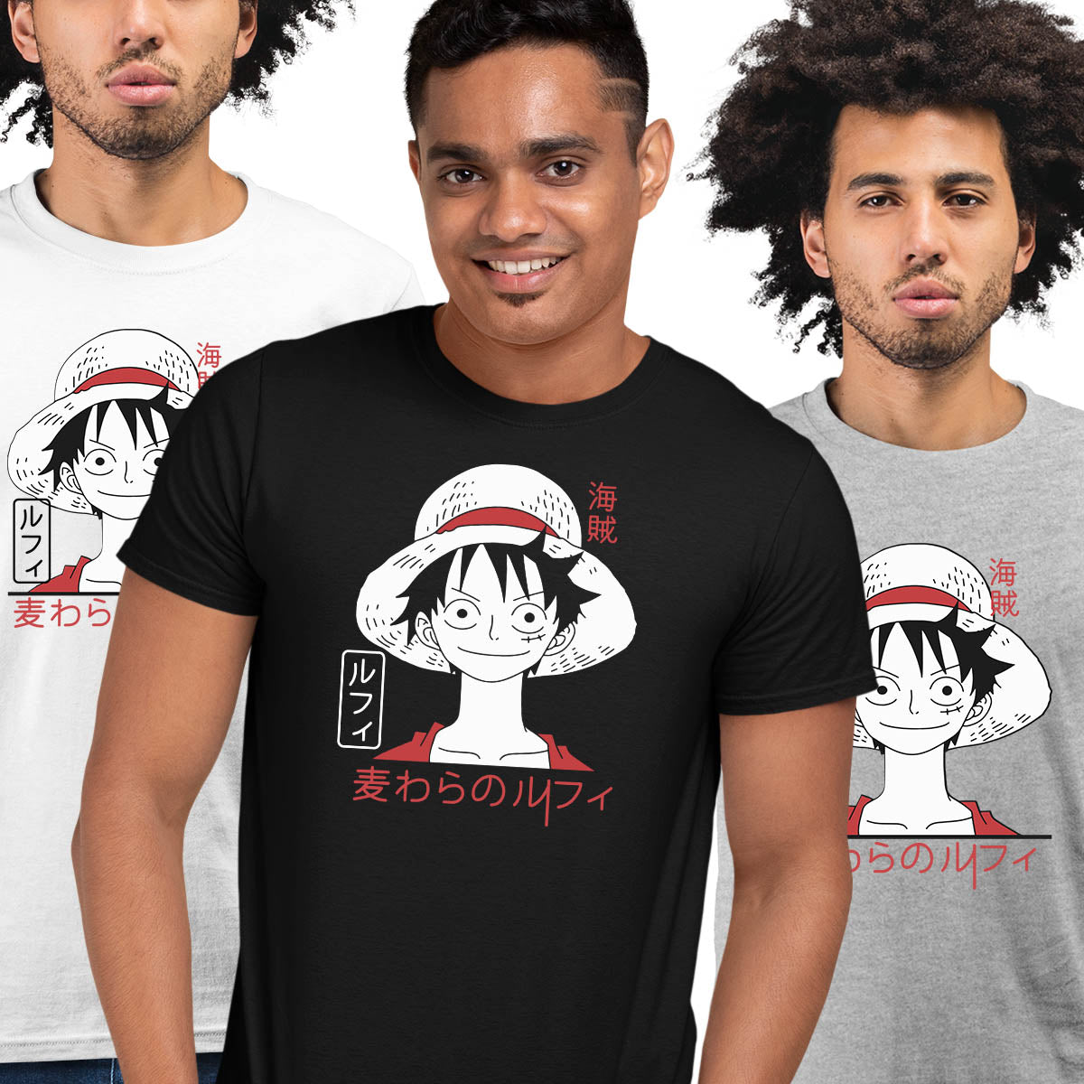 One Piece Monkey D Luffy Japanese Anime Adult Unisex T-shirt