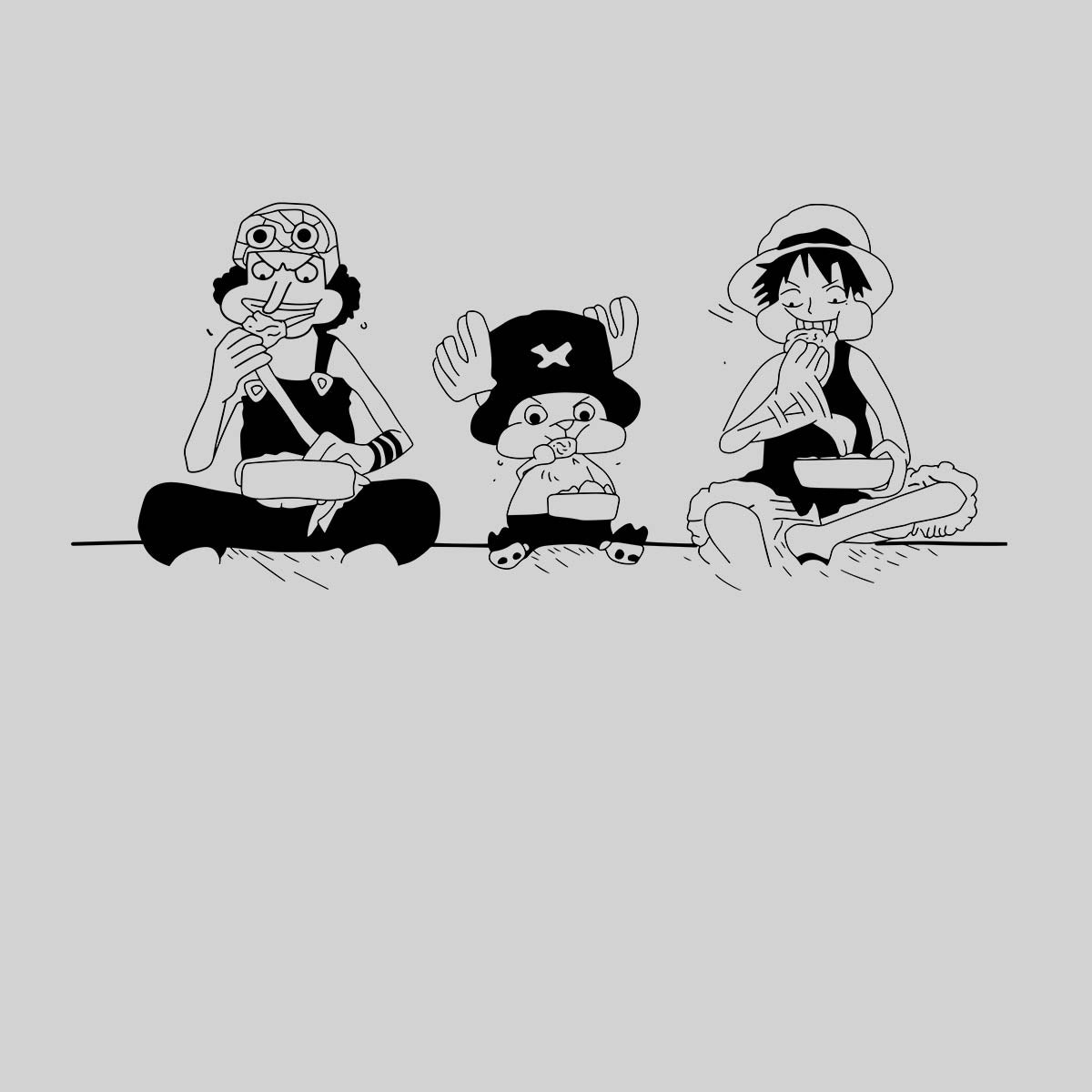 One Piece Usopp Tony Chopper Monkey D Luffy Anime Manga  T-shirt for Kids