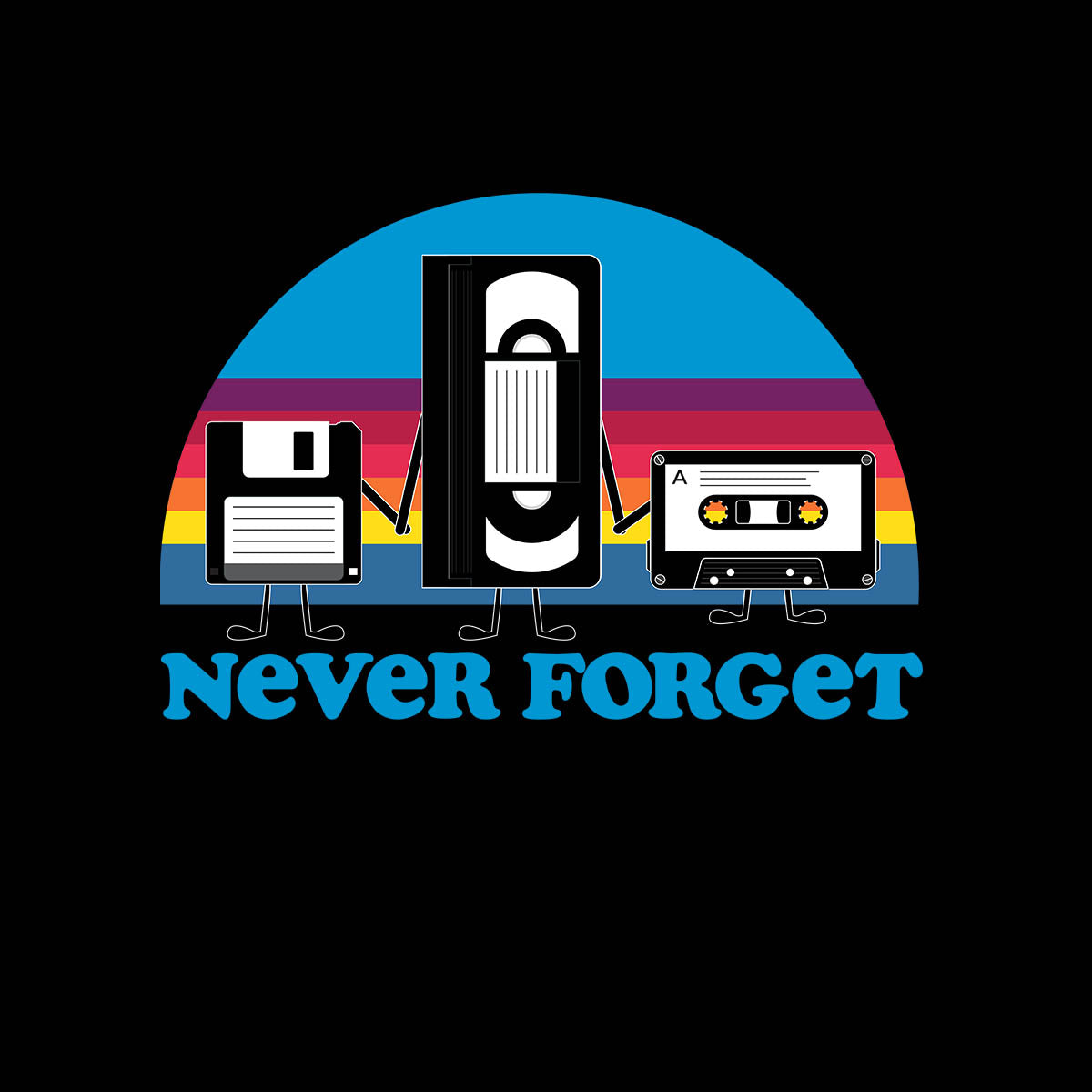 Vintage Never Forget Shirt Funny Retro Floppy Disk Tee T-Shirt Nostalgia t-shirt 8-bit Gaming Unisex T-Shirts