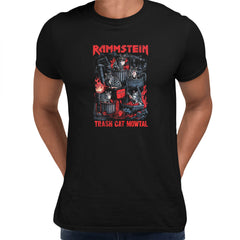 Meow-tastic Sarcasm: Rammstein's Cats Sarcastic Black T-shirt