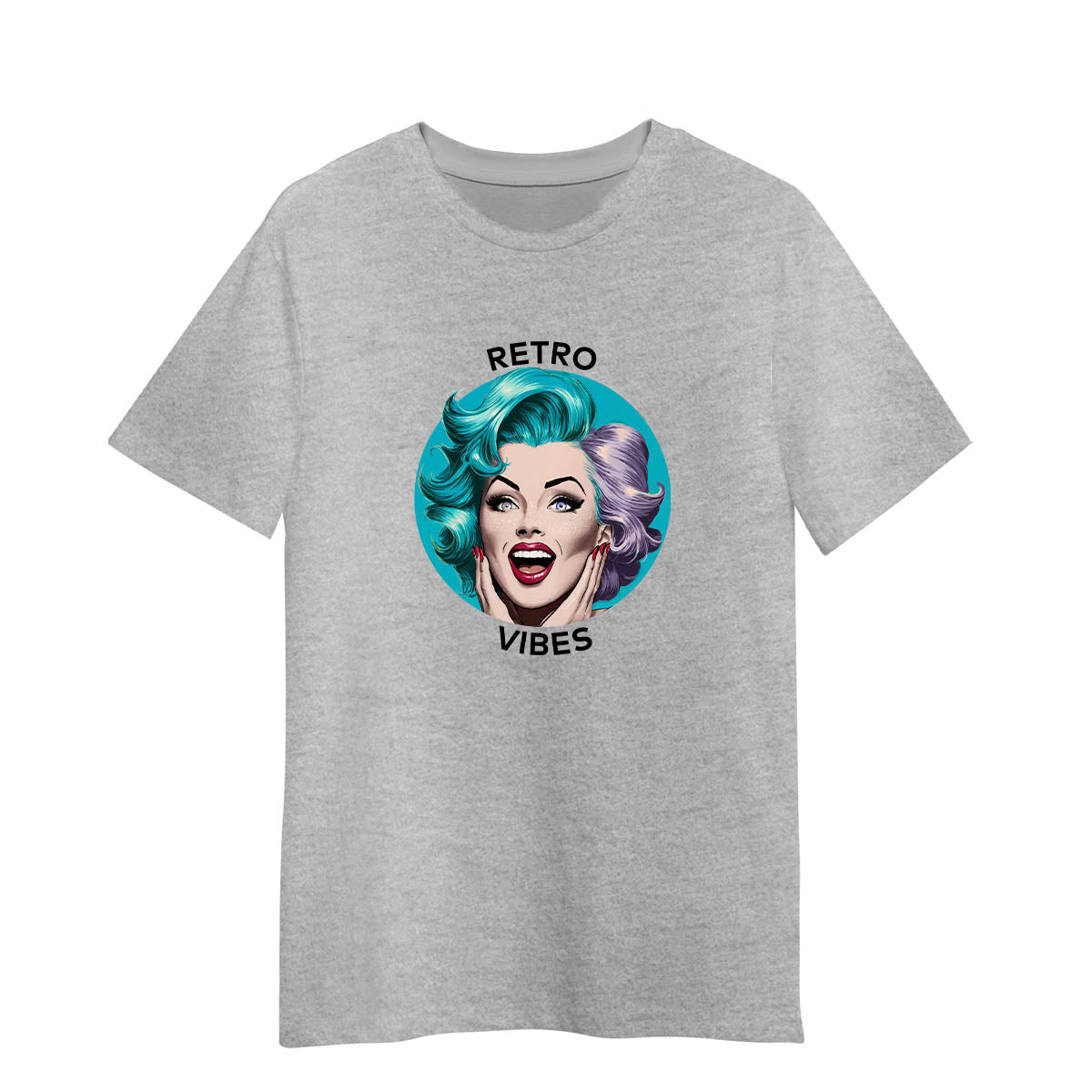 Retro vibes Funny Sarcastic t-shirt Funny Nostalgia grey t-shirt