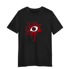 Sasuke Uchiha Eyes Blood Naruto Japanese Unisex Black T-shirt