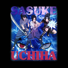 Sasuke Uchiha Naruto Anime Shippuden Adult Unisex T-shirt