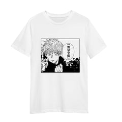 Satoru Gojo Jujutsu Kaisen Anime Adult Unisex White T-shirt