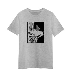 Shoto Todoroki Slurp My Hero Academia Boku No Hero Adult Unisex Grey T-shirt