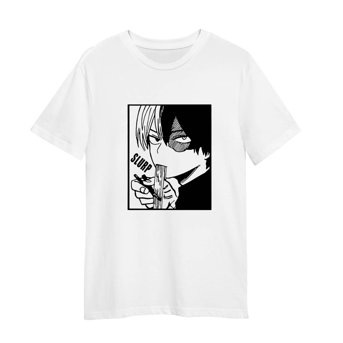 Shoto Todoroki Slurp My Hero Academia Boku No Hero Adult Unisex White T-shirt