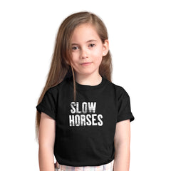 Slow Horses Black t-Shirt for Kids
