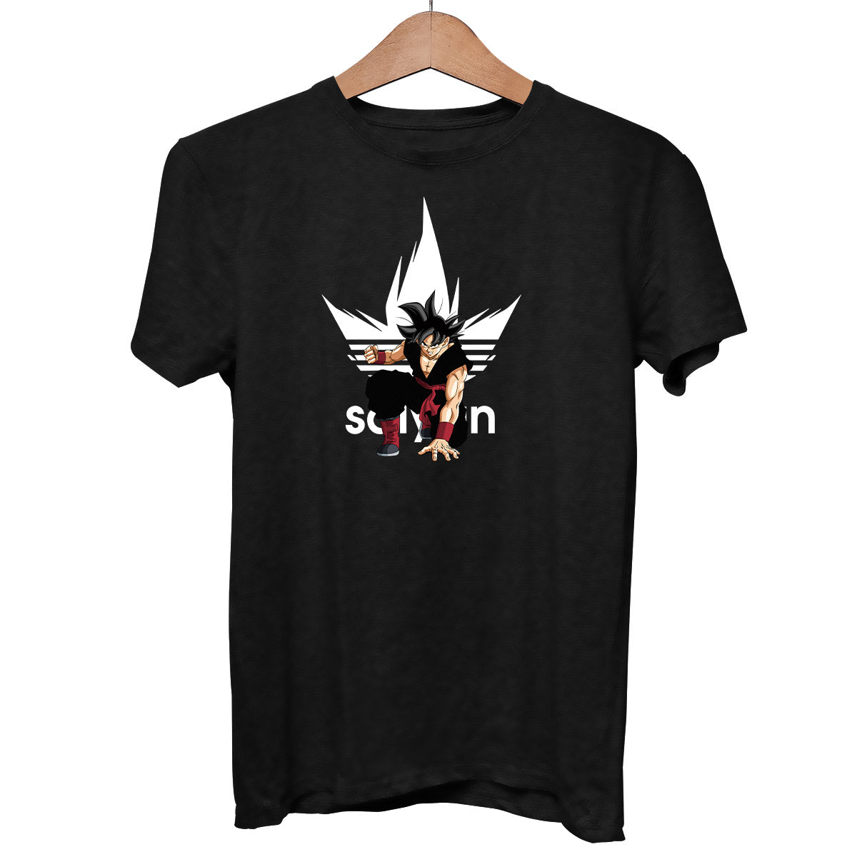 Son Goku Dragon Ball Super Adidas Saiyan Japanese Anime Adult Unisex Black T-shirt