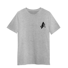 Starfleet Command Communicator Trekiee Grey T-Shirt Adult Movie TV Tee