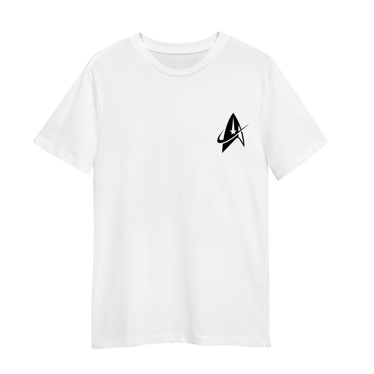 Starfleet Command Communicator Trekiee White T-Shirt Adult Movie TV Tee