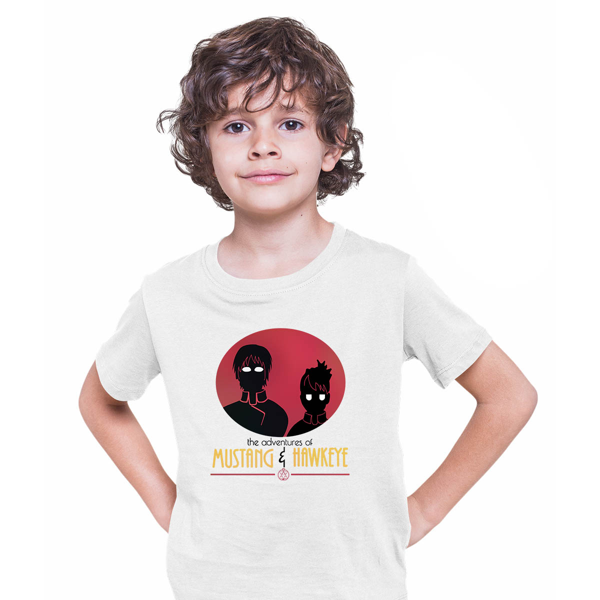 The Adventures Of Mustang And Hawkeye Manga Fullmetal Alchemist Manga Anime White T-shirt for Kids