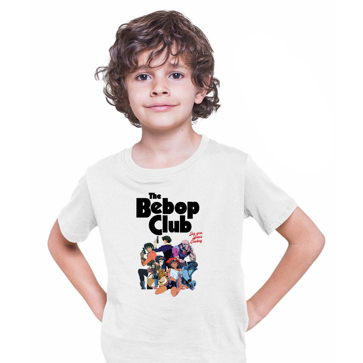 The Bebop Club Cowboy Bebop  Cowboy Bebop Manga Anime White T-shirt for Kids