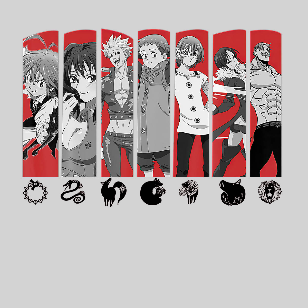 The Seven Deadly Sins Japanese Anime Manga T-shirt for Kids
