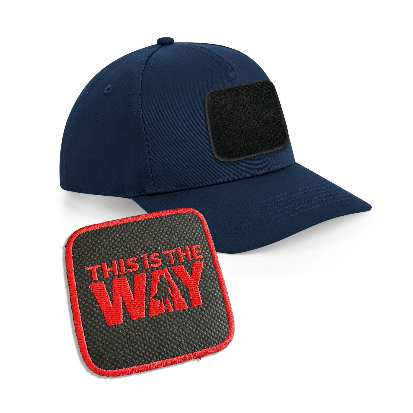 This is The Way Cap Embroidered Velcro Patch Mando Hat Black, White, Grey