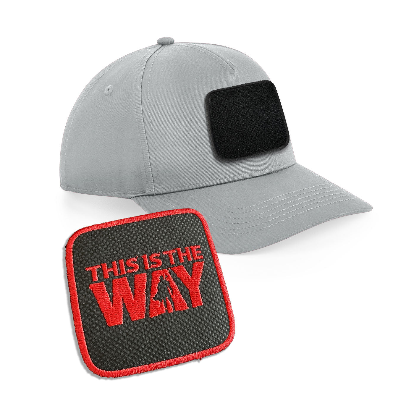 This is The Way Cap Embroidered Velcro Patch Mando Hat Black, White, Grey