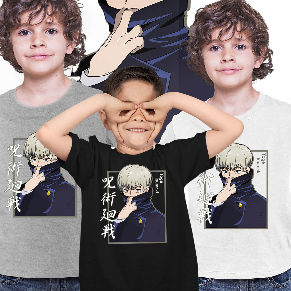 Toge Inumaki Jujutsu Kaisen Graphic Jujutsu Kaisen Anime Manga T-shirt for Kids