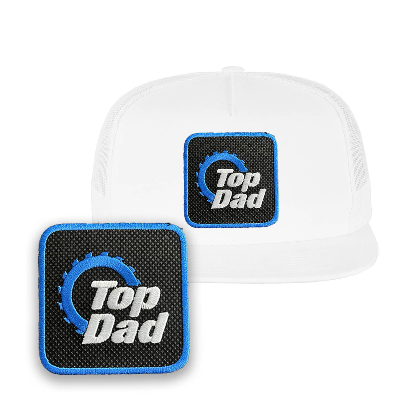 Top Dad Trucker Cap Embroidered Baseball Hat by Forge Bros