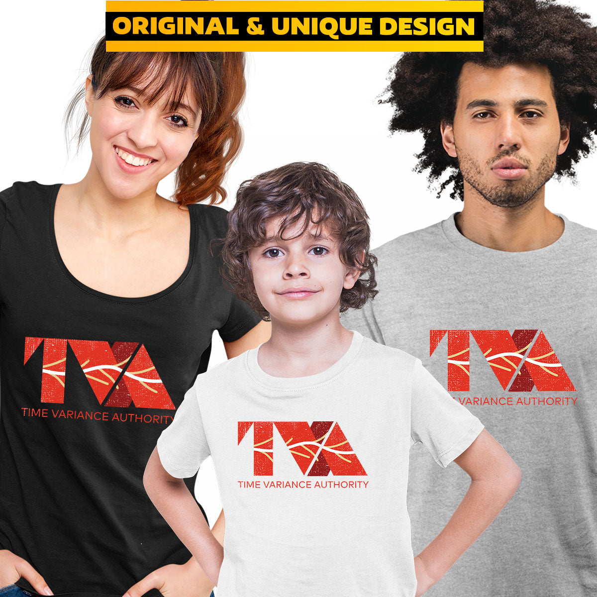 Loki TVA T-shirt, Time Variance Authority Marvel Kids Adults Novelty Geek Funny Unisex Typographygraphy