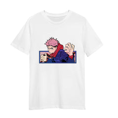 Yuji Itadori Japanese Anime Jujutsu Kaisen Anime Manga Gifts Adult Unisex White T-shirt