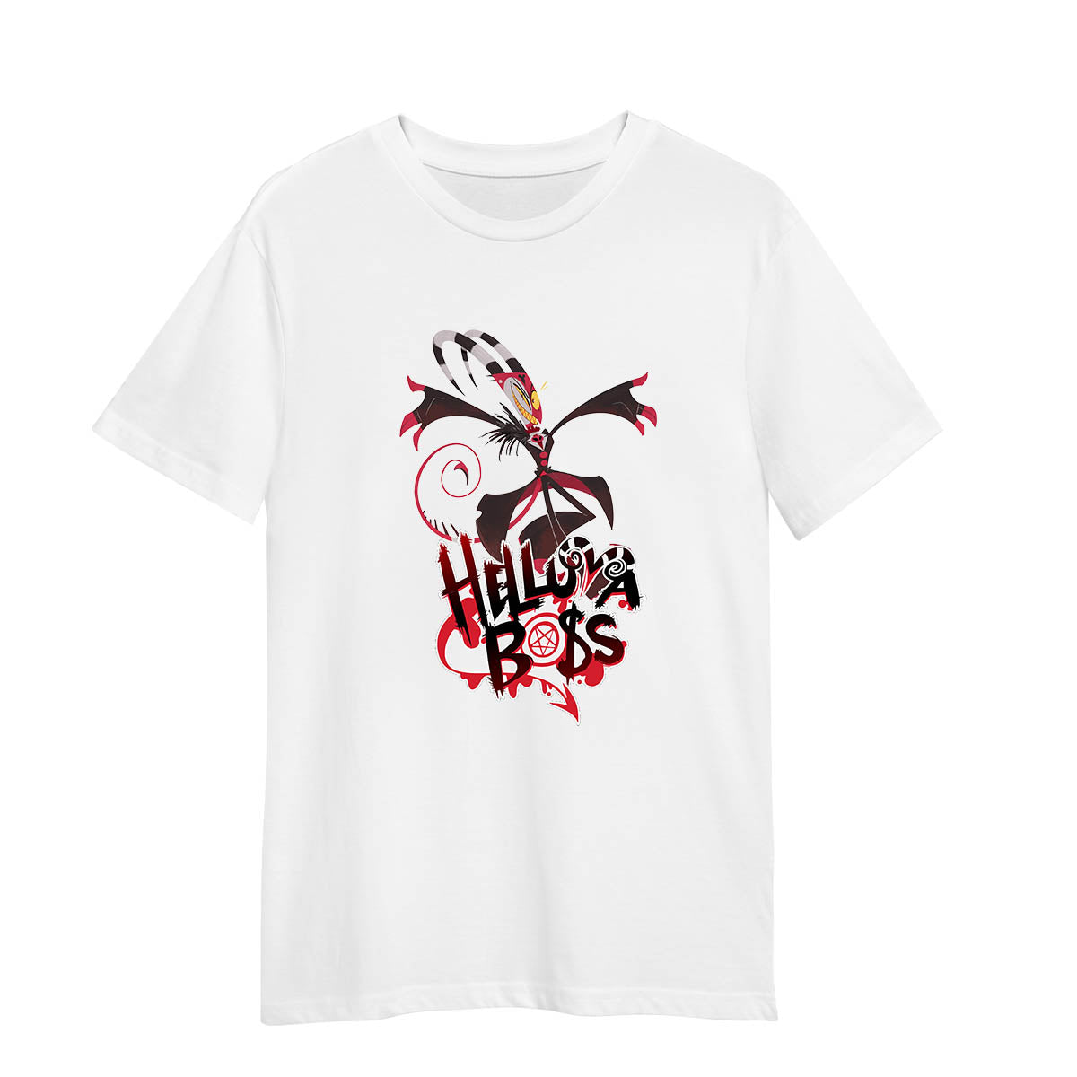 Helluva Boss Anime White T-shirt for Kids