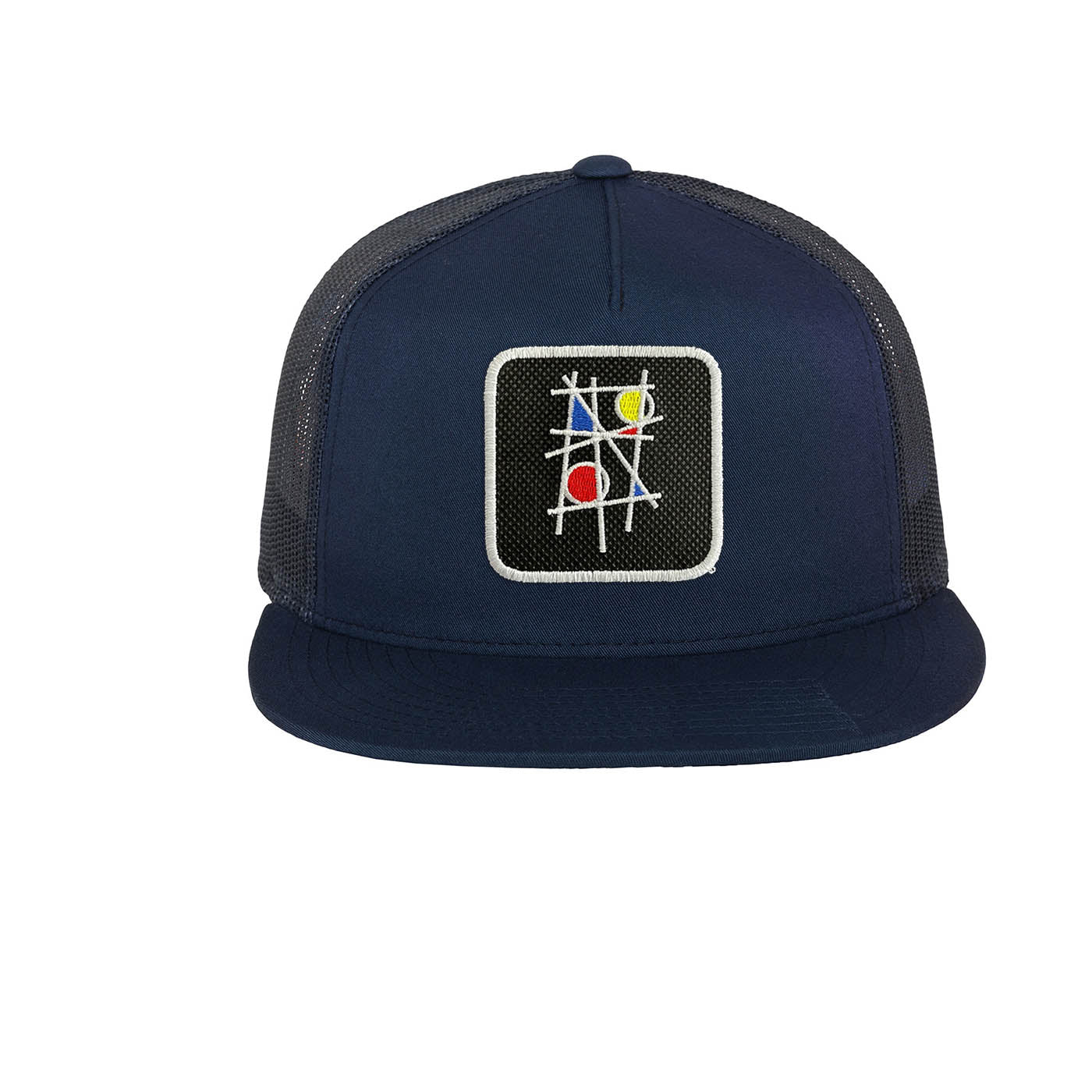 Mondorian Cap Arty Abstract Embroidered Baseball Hat by Forge Bros