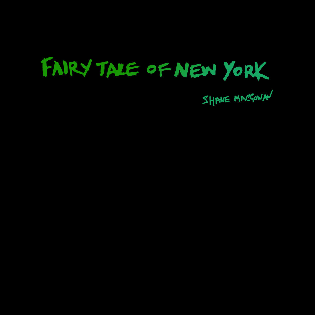 Shane MacGowan Fairy Tale of New York Black T-shirt 