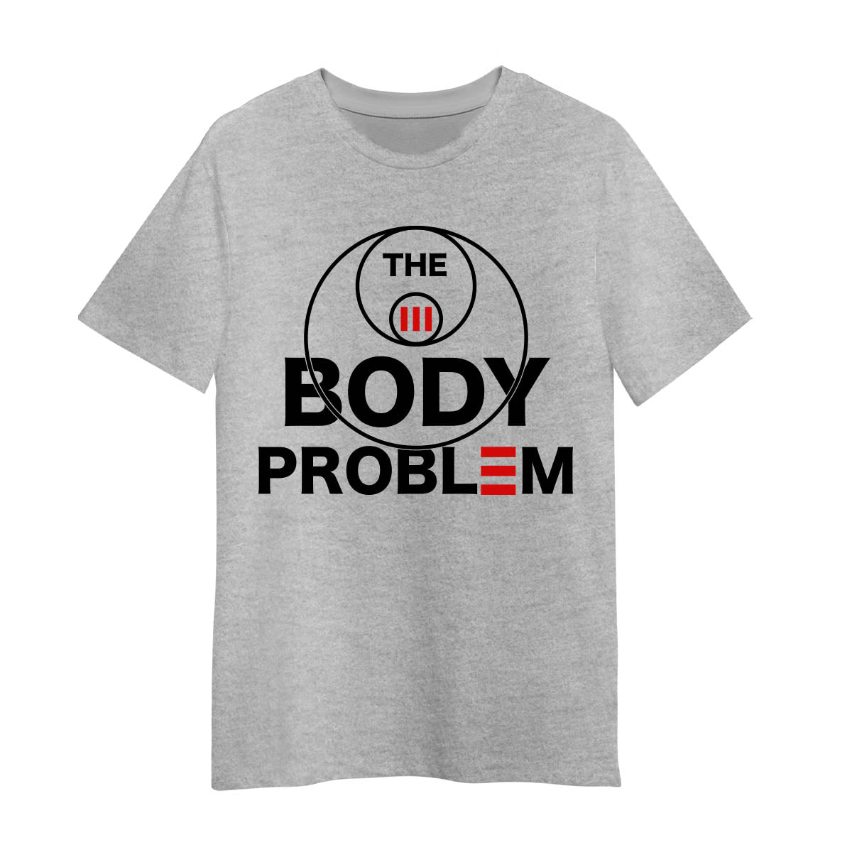 3 Body Problem Grey T-shirt San Ti Ren 3 Suns Tshirt Liu Cixin sci-fi novel