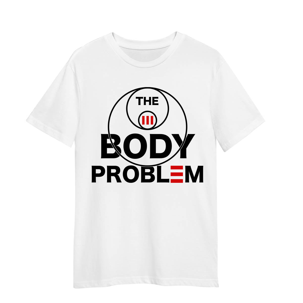 3 Body Problem White T-shirt San Ti Ren 3 Suns Tshirt Liu Cixin sci-fi novel