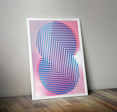 Wall Art Abstract Poster Line Letter Canvas Digital Unique Art Modern Decors - Kuzi Tees