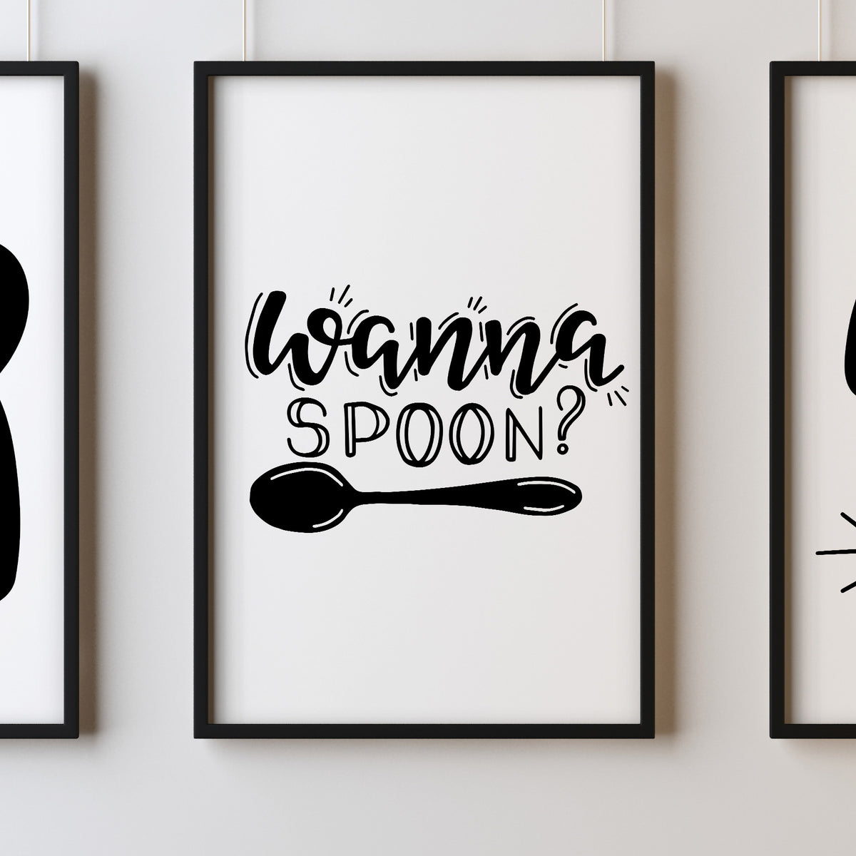 Wanna Spoon A4 A3+A2 Posters Wall Art Home - Kuzi Tees