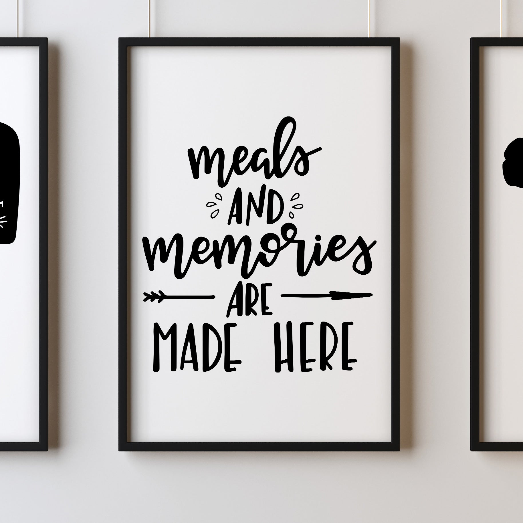 Meals And Memories Are Made Here A4 A3+A2 Posters Wall Art Home - Kuzi Tees