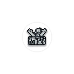 Homer Simpson Never to old to rock Enamel Pin - Kuzi Tees