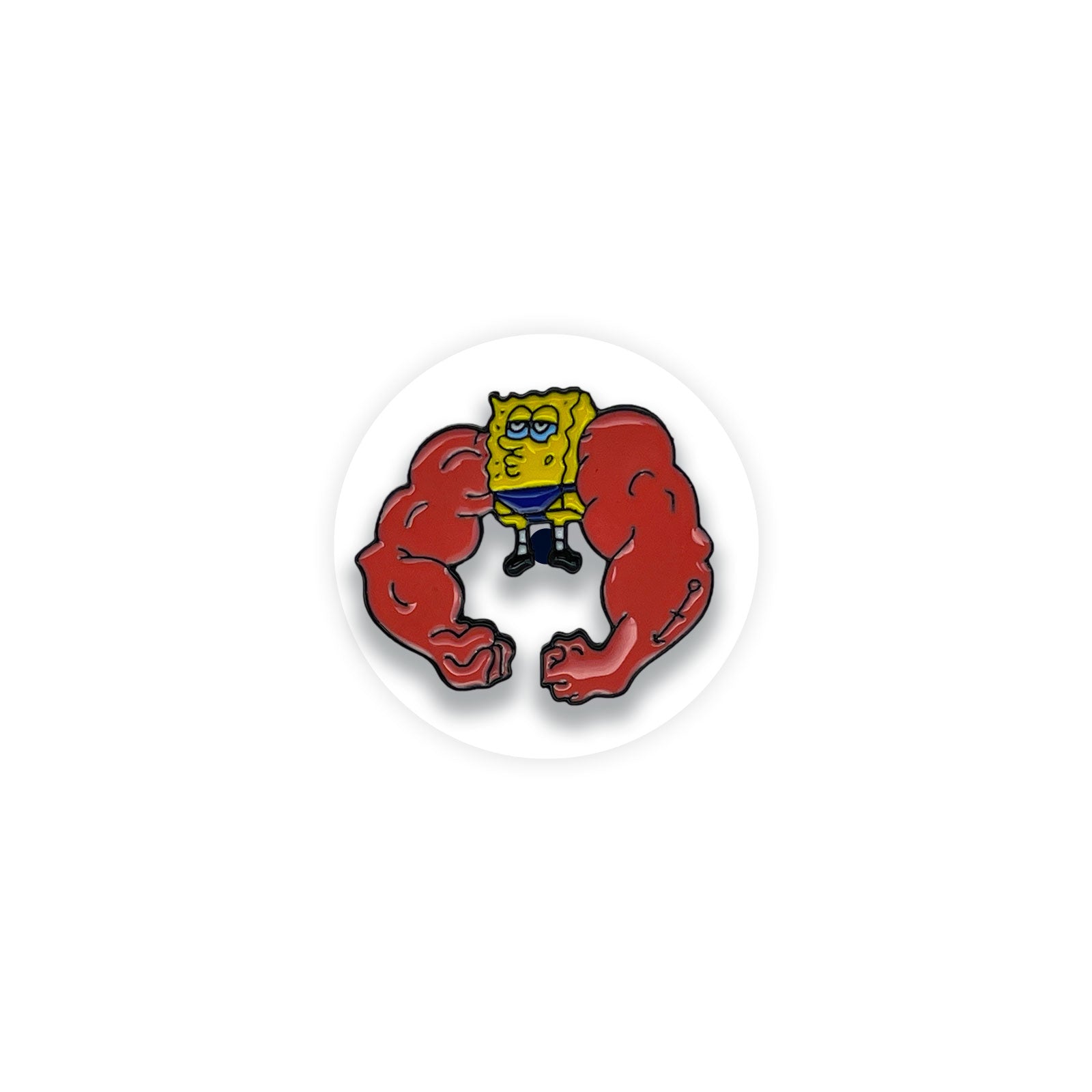 Spongebob enamel pin Muscle - Kuzi Tees