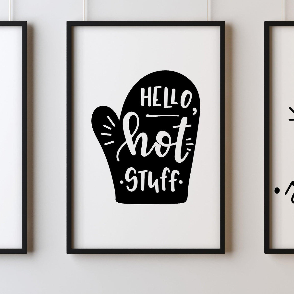 Hello Hot Stuff A4 A3+A2 Posters Wall Art Home - Kuzi Tees