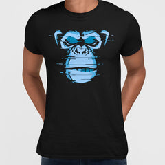 Abstract Glitchy Chimp Cool T-shirt With Attitude - Kuzi Tees